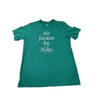 Nike Air Jordan Mens Large 1985 Green T-Shirt MCMLXXXV Flight Goat
